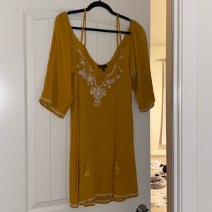 Off the shoulder dress with straps